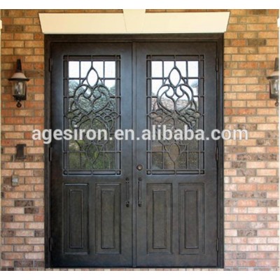 Professional wrought iron door/new iron grill window door designs