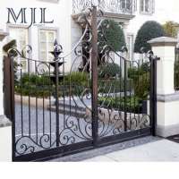 New Design Residential Decorative OEM ODM Outward Double Door Iron Gate