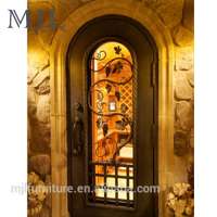 Guangzhou MJL Ultrastrong High Quality OEM/ODM Wrought Iron Wine Cellar Door